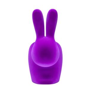 Qeeboo Rabbit Chair Baby Velvet Finish